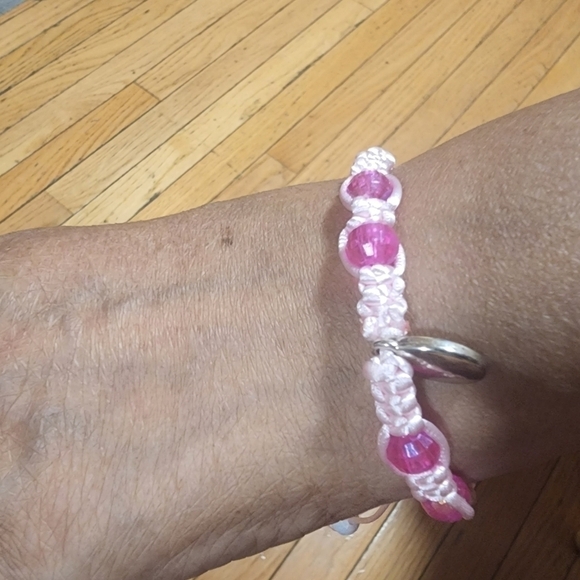 𝅺handmade Adjustable Bead Bracelets Pink - Picture 4 of 13